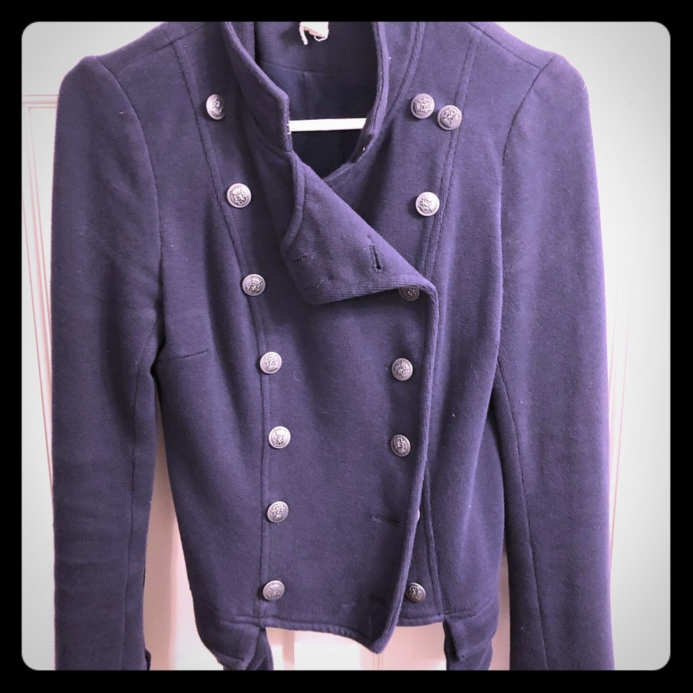 Navy blue Free People jacket/top